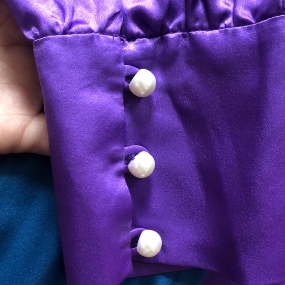 Olivia Rubin Gwen color blocked multi color long sleeve maxi dress US 2 NWT - Picture 5 of 9